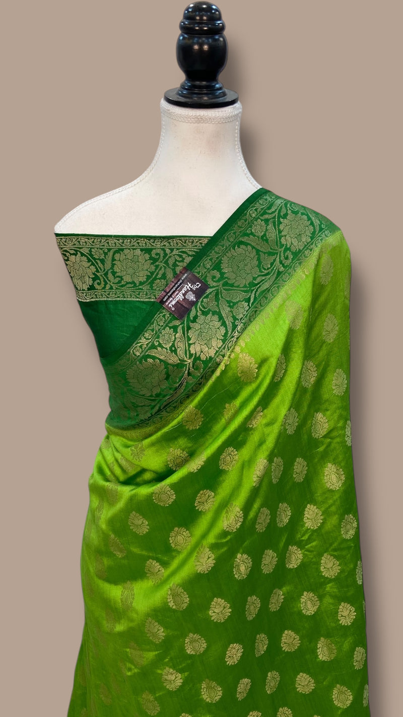 Pure Chiniya Silk Handloom Banarasi Saree - The Handlooms