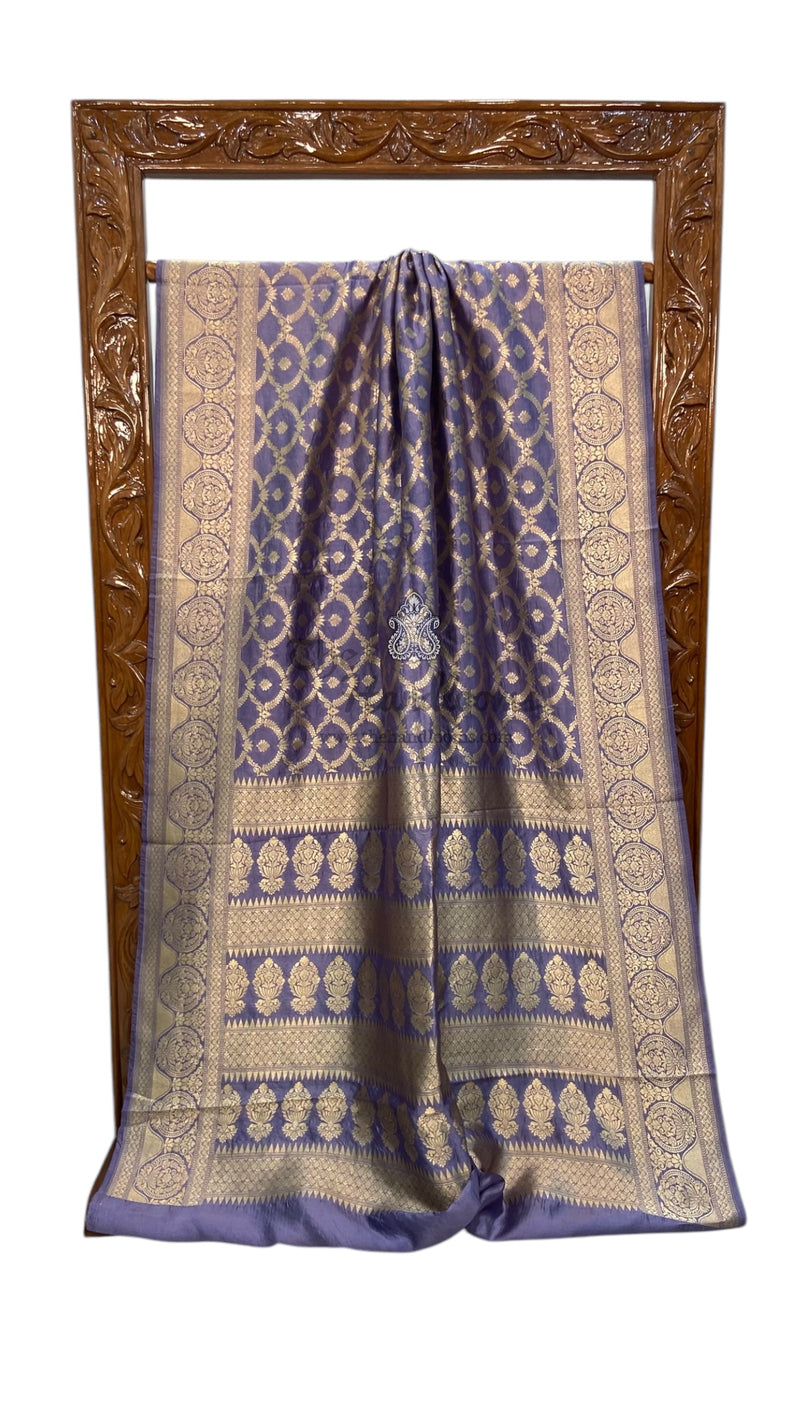 Pure Dupion Silk Banarasi Handloom Saree - The Handlooms