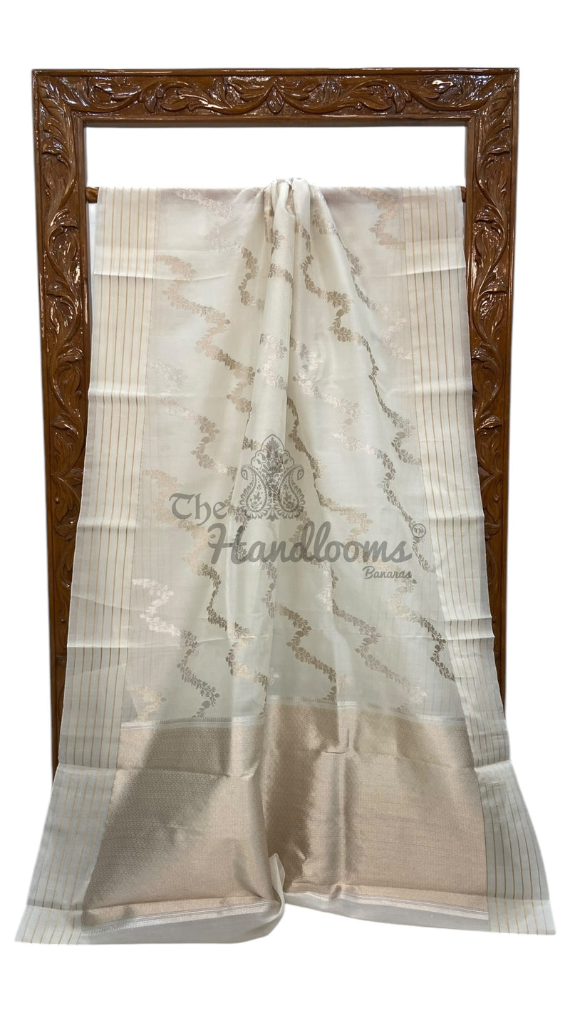 Pure Kora Handloom Banarasi Saree - The Handlooms