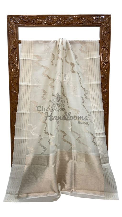 Pure Kora Handloom Banarasi Saree - The Handlooms