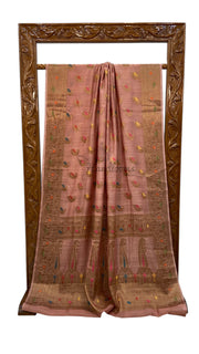 Moonga Georgette Handloom Banarasi Saree - The Handlooms