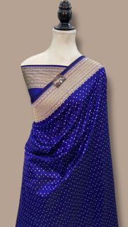 Pure Katan Silk Banarasi Handloom Saree - All over jaal work - The Handlooms