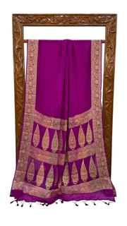 Pure Chiffon Khaddi Banarasi Saree - The Handlooms
