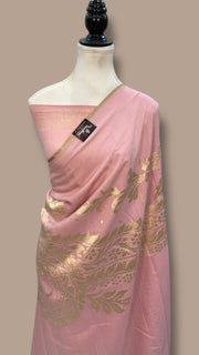Moonga Georgette Handloom Banarasi Saree - The Handlooms