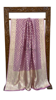 Moonga Georgette Handloom Banarasi Saree - The Handlooms