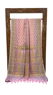 Pure Chiffon Khaddi Banarasi Saree - The Handlooms