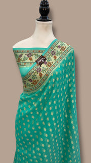 Pure Chiffon Khaddi Banarasi Saree - The Handlooms