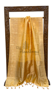 Pure Katan Silk Banarasi Handloom Saree - All over Kadua motifs - The Handlooms