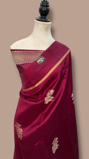 Pure Mango Silk Banarasi Handloom Saree - The Handlooms