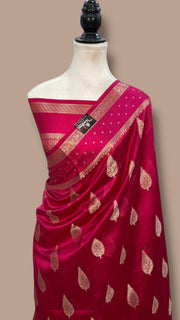 Pure Mango Silk Banarasi Handloom Saree - The Handlooms