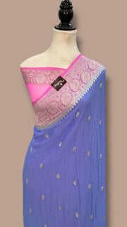 Pure Georgette Banarasi Saree - The Handlooms