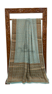 Pure Chiffon Khaddi Banarasi Saree - The Handlooms