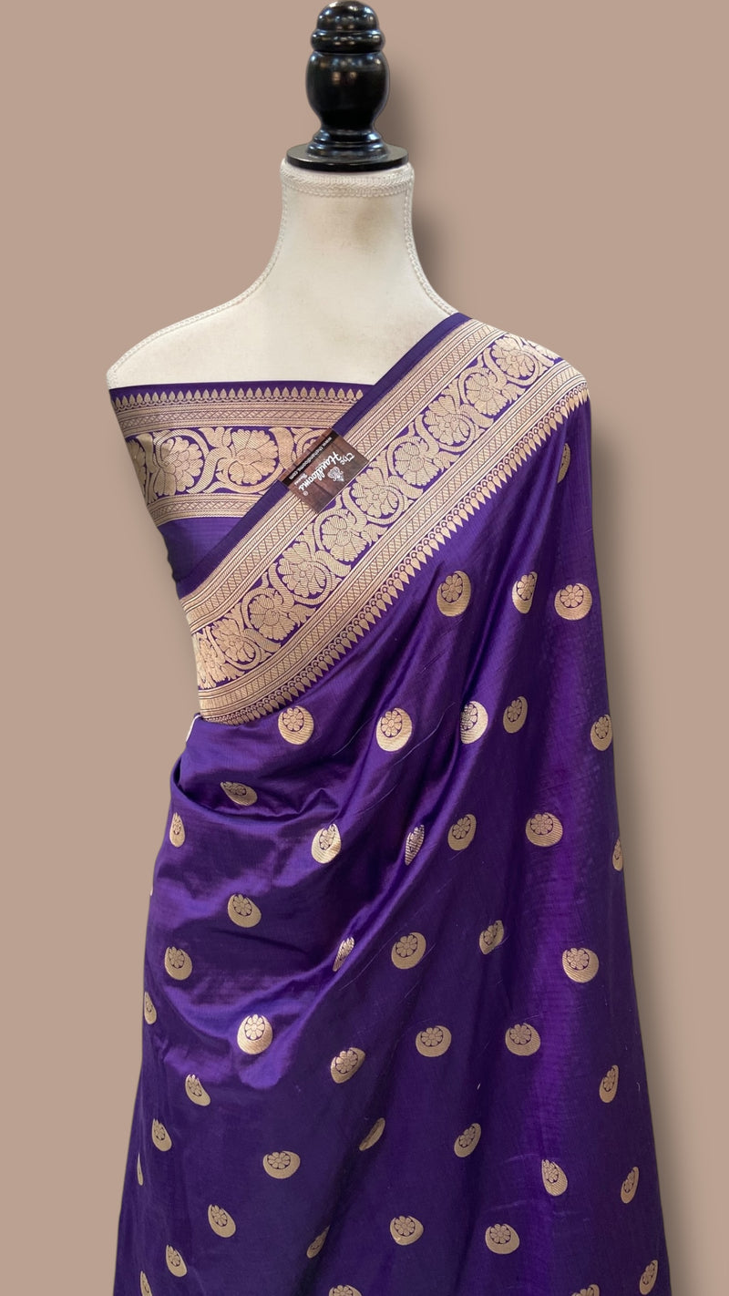 Madhuri Dixit Nene in our Pure Katan Silk Banarasi Handloom Saree - All Over Kadua Motifs - The Handlooms