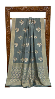 Moonga Georgette Handloom Banarasi Saree - The Handlooms