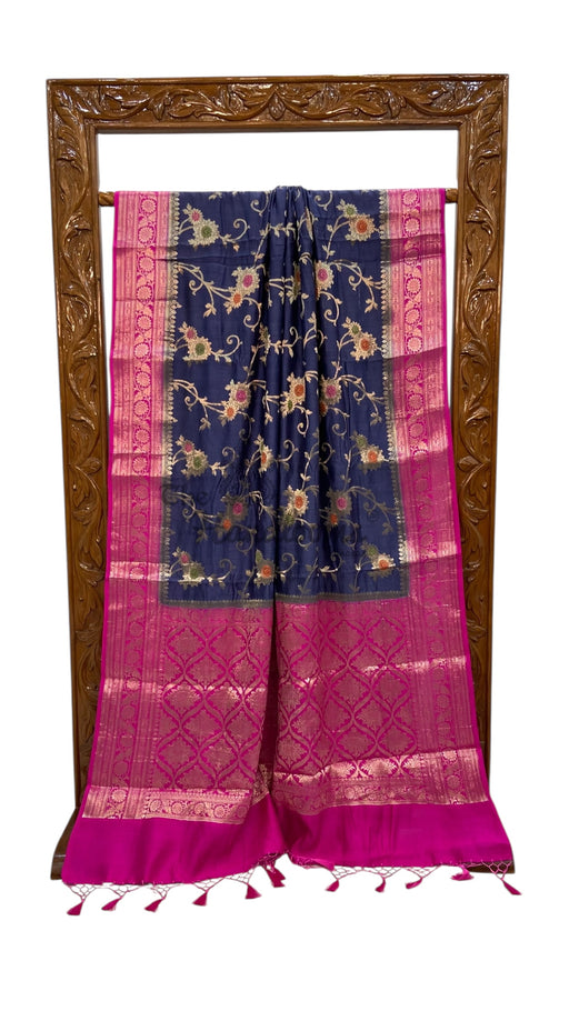 Pure Chiniya Silk Handloom Banarasi Saree - The Handlooms