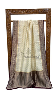 Pure Chiniya Khaddi Handloom Banarasi Saree - The Handlooms