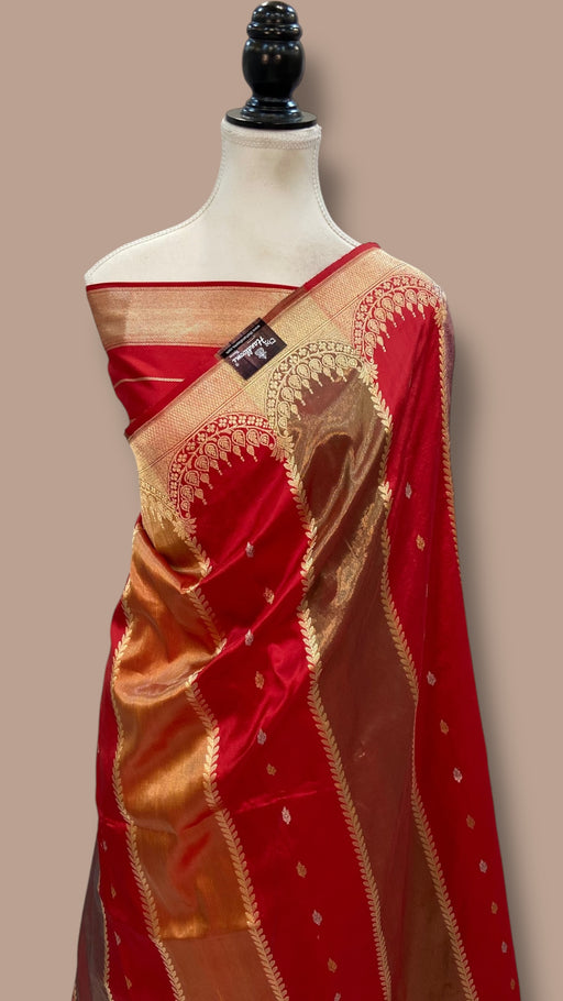 Pure Katan Silk Banarasi Handloom Saree - Rangkat - The Handlooms