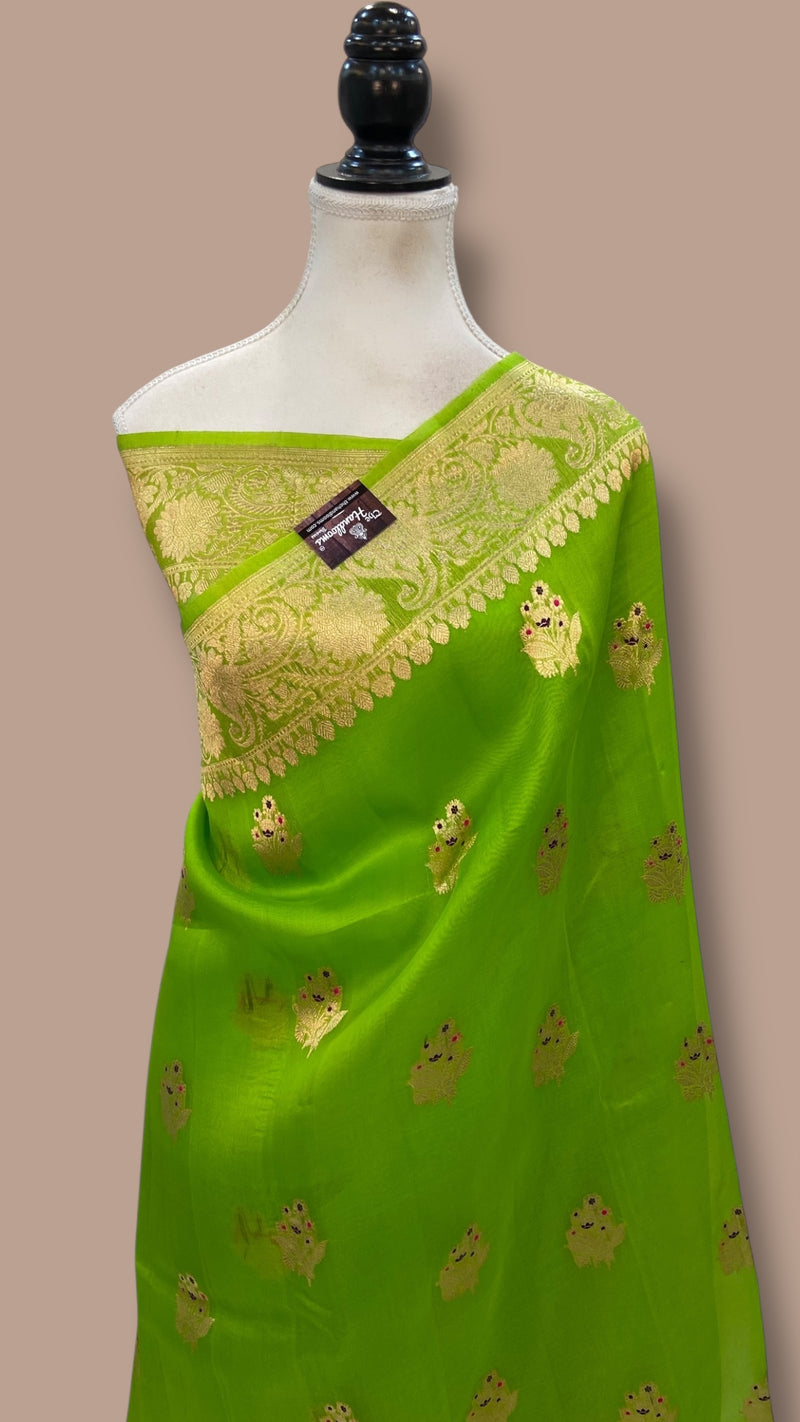 Pure Kora Handloom Banarasi Saree - The Handlooms