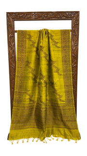 Pure Tussar Silk Handloom Banarasi Saree - The Handlooms