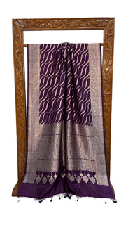 Pure Chiniya Silk Khaddi Handloom Banarasi Saree - The Handlooms