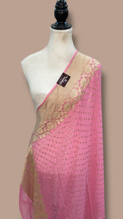 Pure Khaddi Georgette Handloom Dupatta - The Handlooms