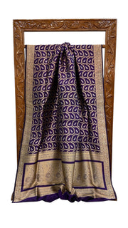 Pure Katan Silk Banarasi Handloom Saree - All over Jaal work With Meenakari - The Handlooms