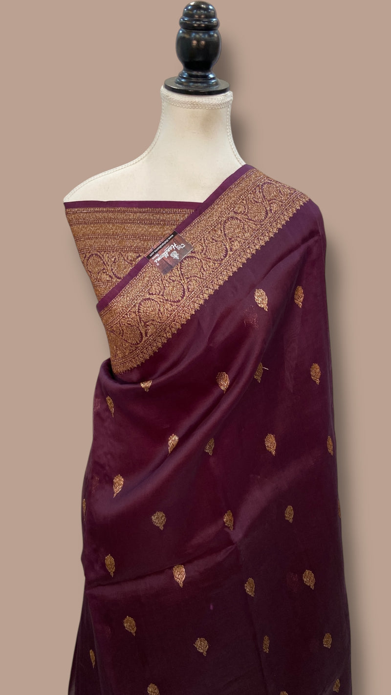 Pure Kora Handloom Banarasi Saree - The Handlooms