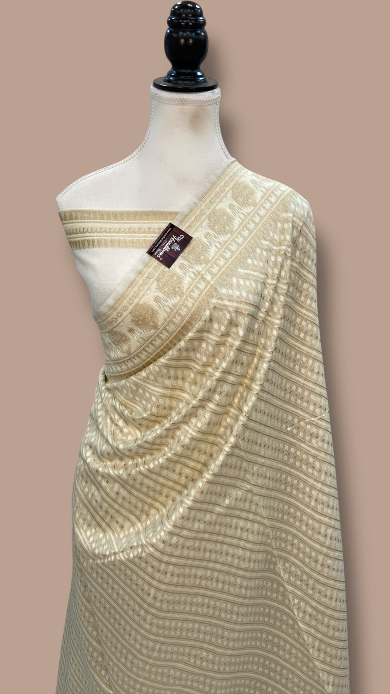 Pure Cotton Banarasi Handloom Saree - The Handlooms