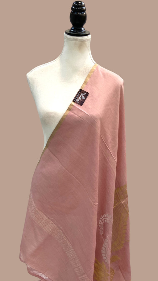Pure Moonga handloom Dupatta - The Handlooms