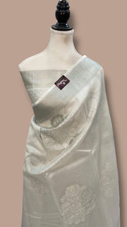 Pure Kora Handloom Banarasi Saree - The Handlooms