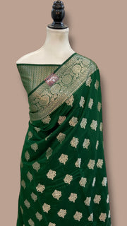 Pure Dupion Silk Banarasi Saree - The Handlooms