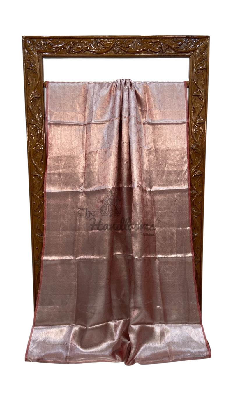 Pure Kora Tissue Tanchui Handloom Banarasi Saree - The Handlooms