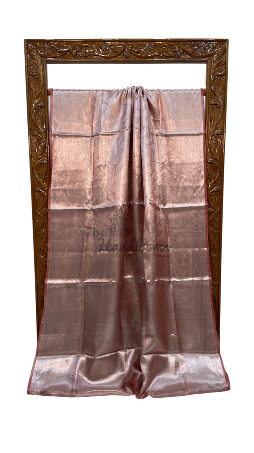 Pure Kora Tissue Tanchui Handloom Banarasi Saree - The Handlooms