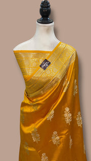 Pure Mango Silk Banarasi Handloom Saree - The Handlooms