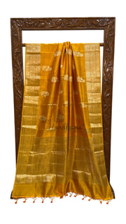 Pure Mango Silk Banarasi Handloom Saree - The Handlooms