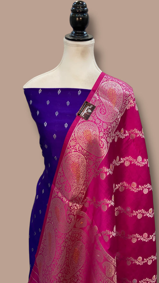 Pure Mango Silk Dress Material - The Handlooms