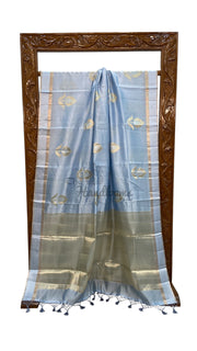 Pure Mango Silk Banarasi Handloom Saree - The Handlooms