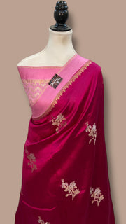 Pure Mango Silk Banarasi Handlokom Saree - The Handlooms