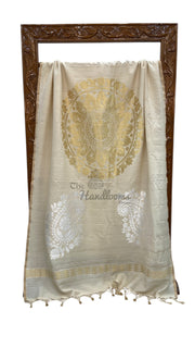 Moonga Georgette Handloom Banarasi Saree - The Handlooms