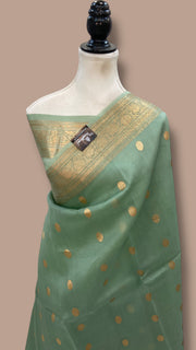 Pure Kora Handloom Banarasi Saree - The Handlooms
