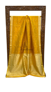 Pure Katan Silk Reshmi Zari Banarasi Handloom Saree - The Handlooms