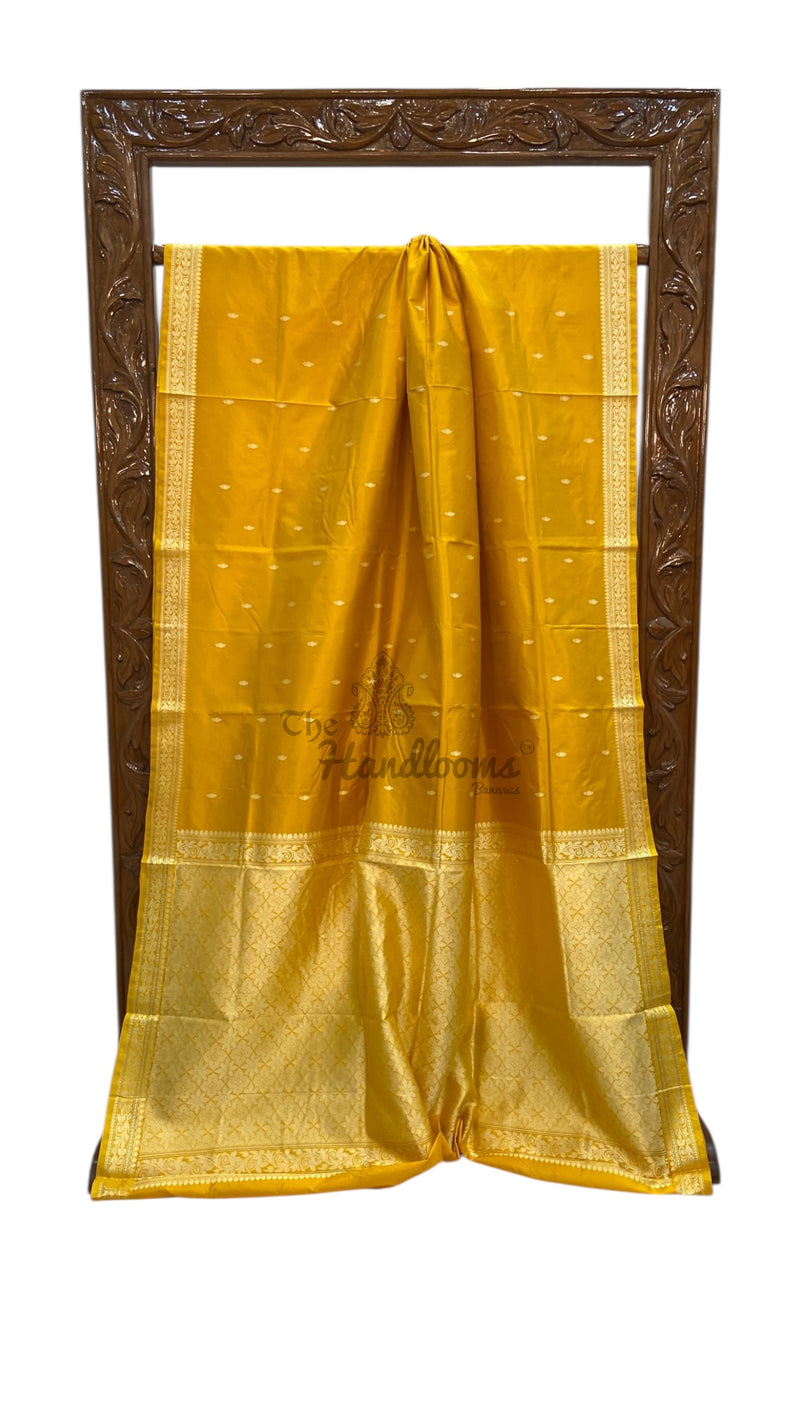 Pure Katan Silk Reshmi Zari Banarasi Handloom Saree - The Handlooms