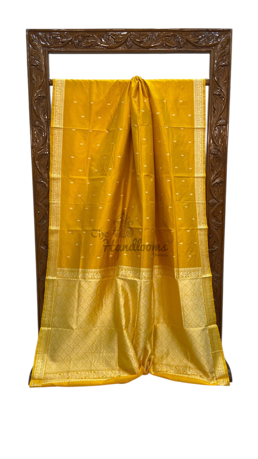 Pure Katan Silk Reshmi Zari Banarasi Handloom Saree - The Handlooms