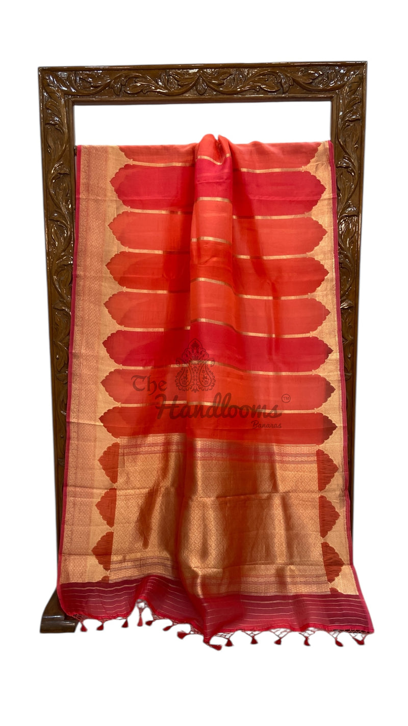 Rangkat Pure Kora Handloom Banarasi Saree