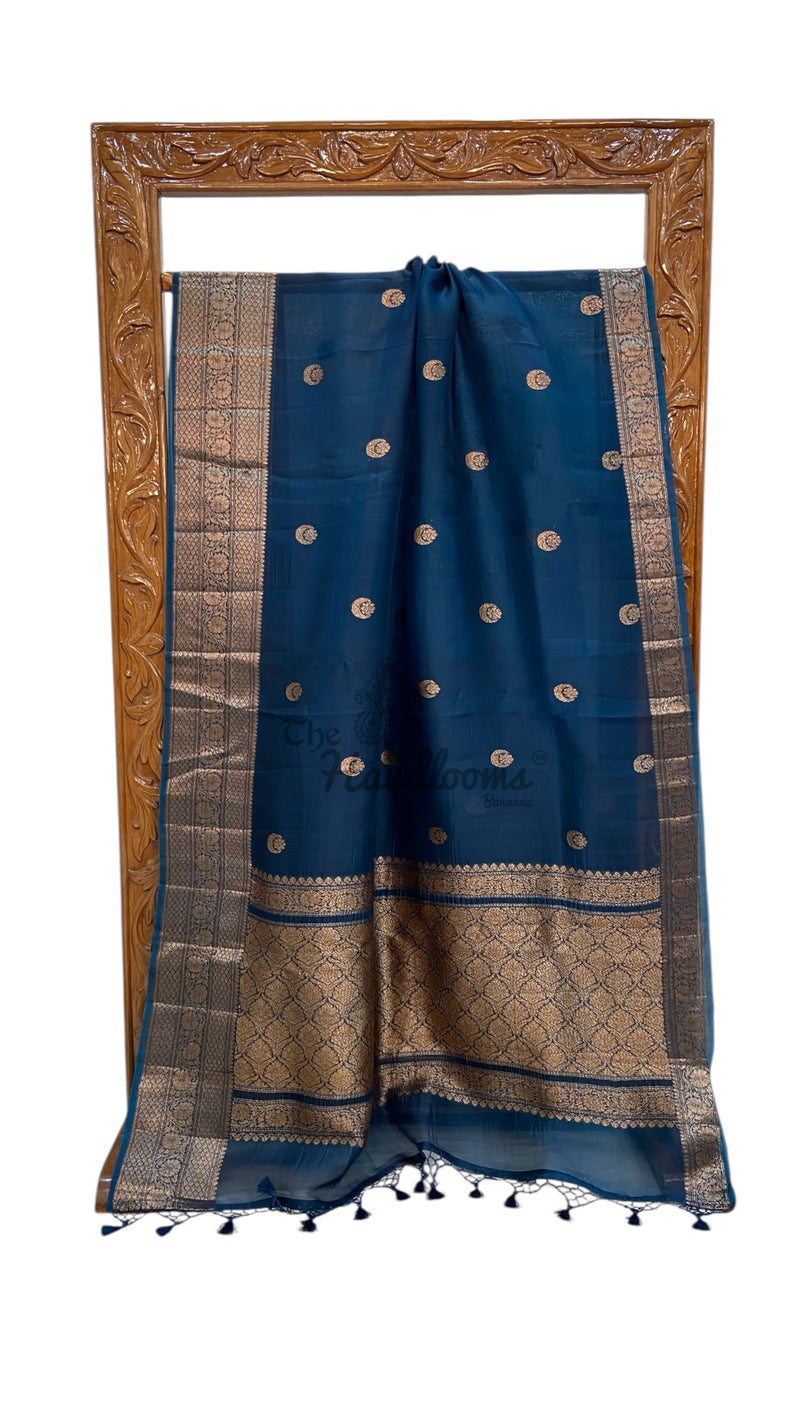 Pure Kora Handloom Banarasi Saree