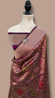 Ektara Pure Katan Silk Banarasi Handloom Saree - Tanchui Brocade - The Handlooms