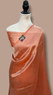 Pure Kora Handloom Banarasi Saree - Plain - The Handlooms
