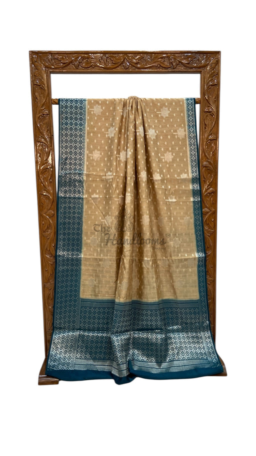 Pure Chiniya Silk Khaddi Handloom Banarasi Saree - The Handlooms
