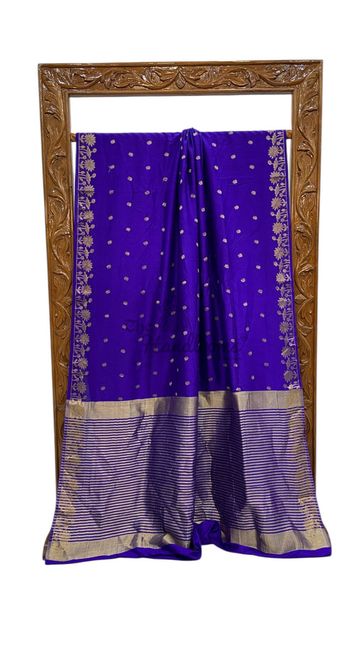 Moonga Georgette Handloom Banarasi Saree - The Handlooms