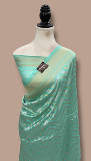 Pure Katan Silk Banarasi Handloom Saree - All Over Sona Roopa Jaal Work - The Handlooms